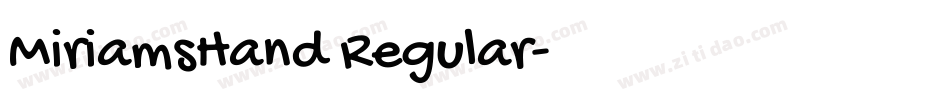 MiriamsHand Regular字体转换